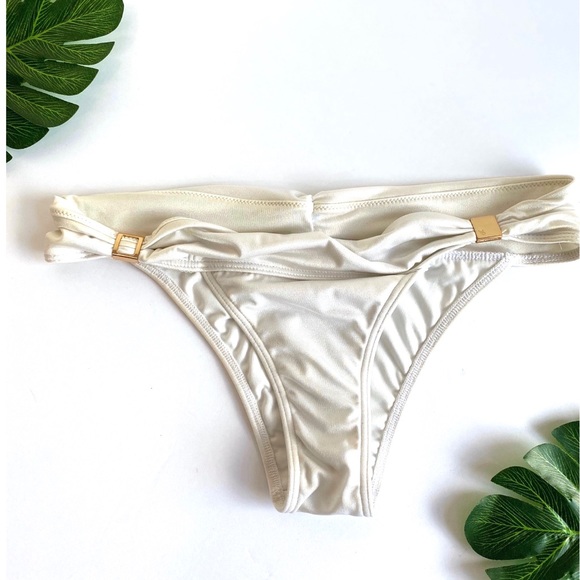 Victoria's Secret Other - Victoria’s Secret White Bikini Bottoms Size Small